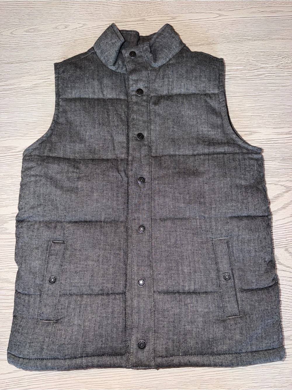 Janie and Jack Boys Gray Quilted Puffer Vest